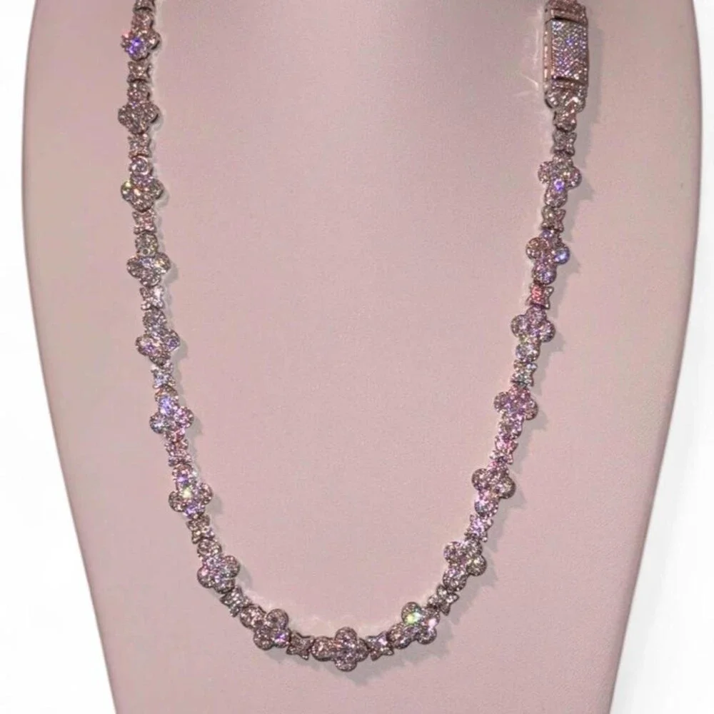 10 Mm Tennis Cross Necklace Available A 87 B